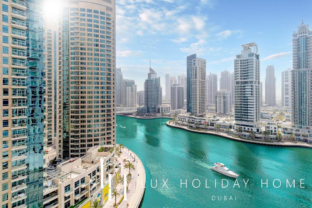 Lux Contemporary Suite With Full Marina View 6 迪拜 外观 照片