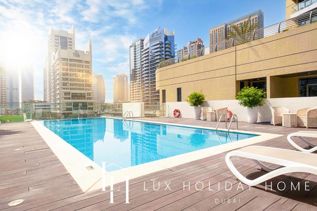 Lux Contemporary Suite With Full Marina View 6 迪拜 外观 照片