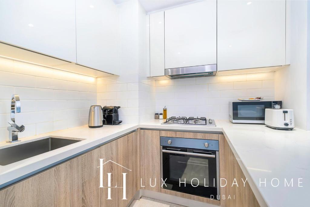 Lux Contemporary Suite With Full Marina View 6 迪拜 外观 照片