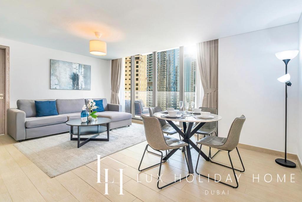 Lux Contemporary Suite With Full Marina View 6 迪拜 外观 照片