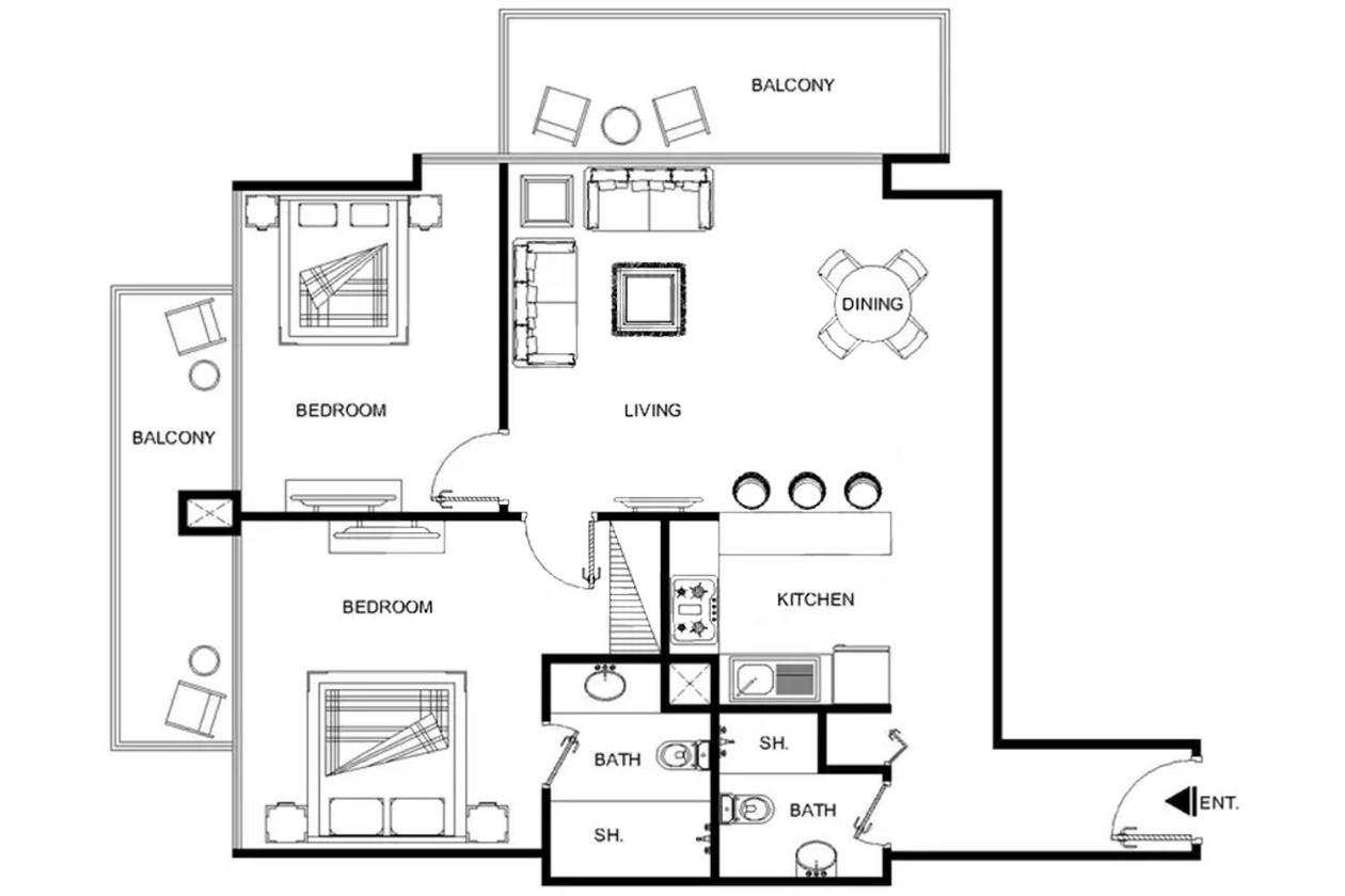 Lux Contemporary Suite With Full Marina View 6 迪拜 外观 照片