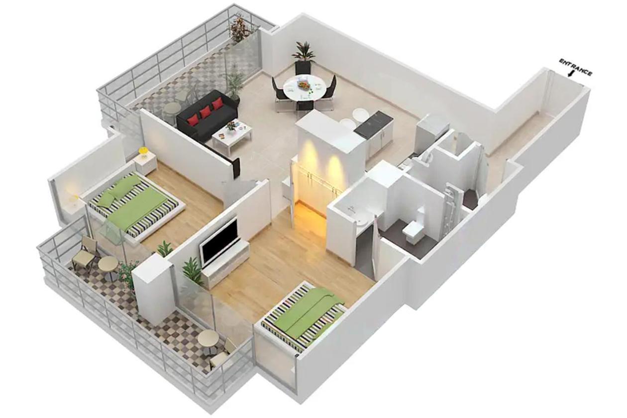 Lux Contemporary Suite With Full Marina View 6 迪拜 外观 照片